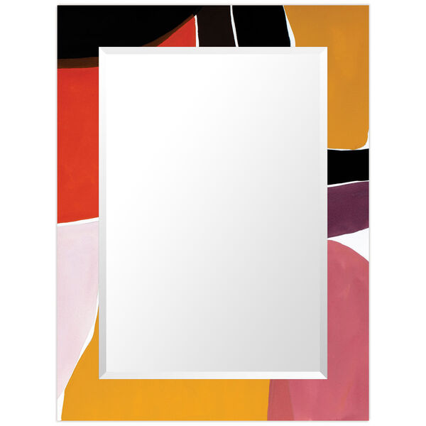 Finale Black 40 x 30-Inch Rectangular Beveled Wall Mirror, image 6