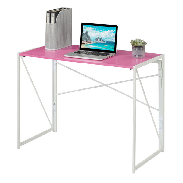 Xtra Pink White Office Desk, image 2