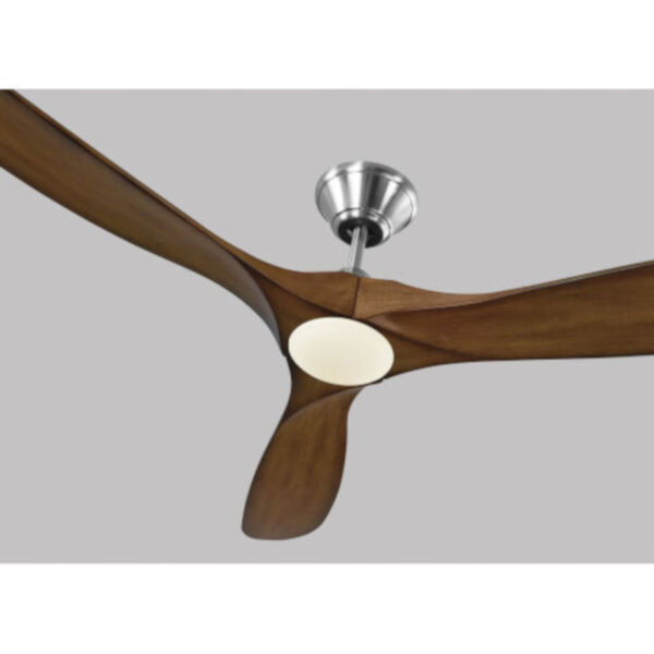 Maverick Brushed Steel Koa 60-Inch LED Ceiling Fan, image 3