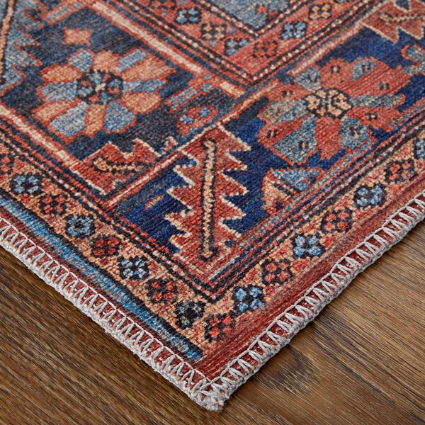 Rawlins Red Tan Blue Area Rug, image 5