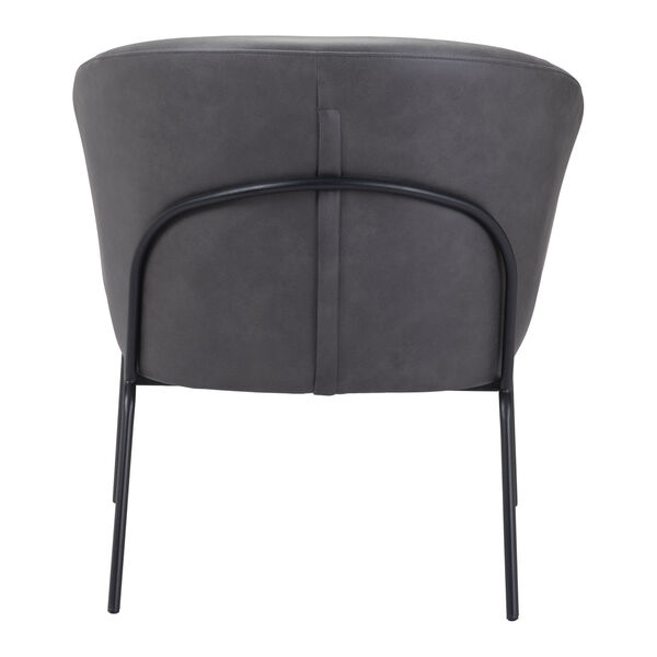 Quinten Vintage Gray and Gold Accent Chair, image 5