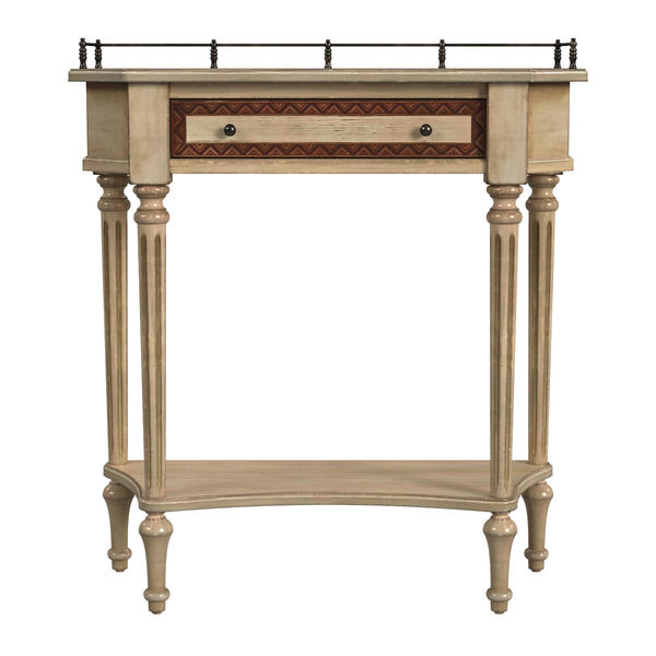 Charleston Antique Beige Single Drawer Console Table, image 4