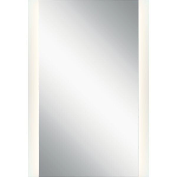 Frosted 39-Inch Two Strip LED Lighted Rectangular Mirror, image 1