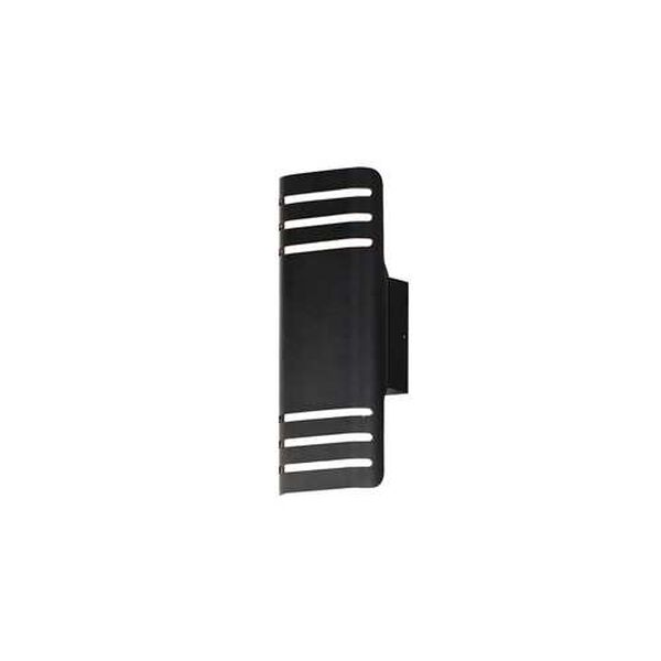 Lightray Black Five-Inch Two-Light LED Outdoor Wall Lamp, image 1