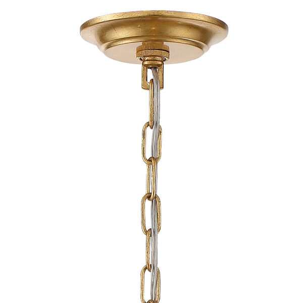 Arcadia Antique Gold 24-Inch Five-Light Chandelier, image 4