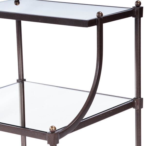 Peninsula Mirror and Bronze Side Table, image 10
