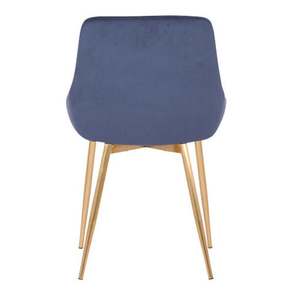 Heidi Blue with Chrome Dining Chair, image 6
