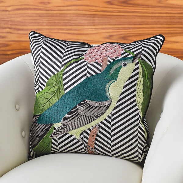 Multicolor Wood Warbler Pillow, image 2