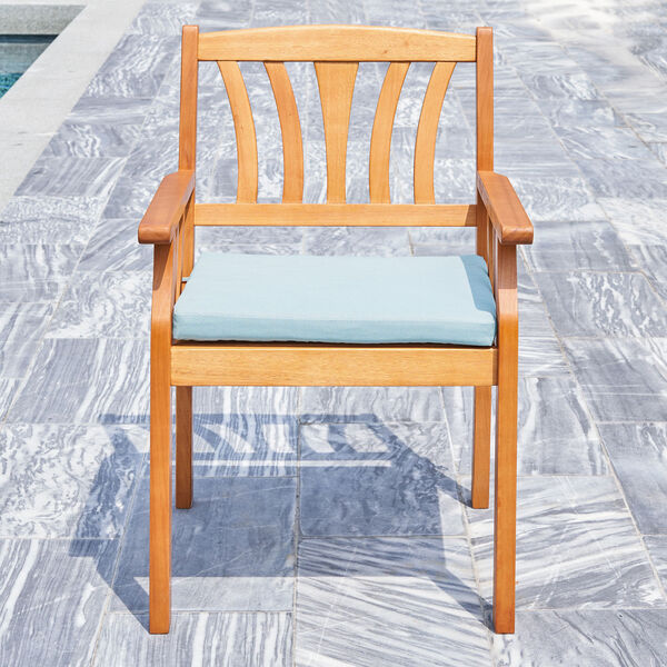 Kapalua Oil-Rubbed Honey Nautical Outdoor Eucalyptus Wooden Dining Chair, image 3