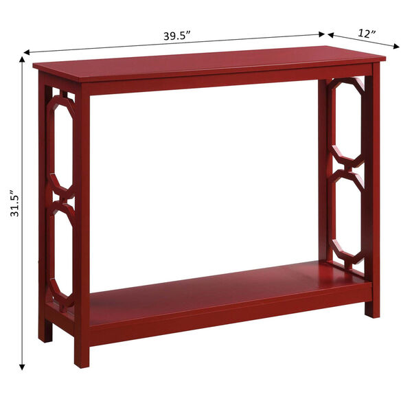 Omega Console Table with Shelf, image 4