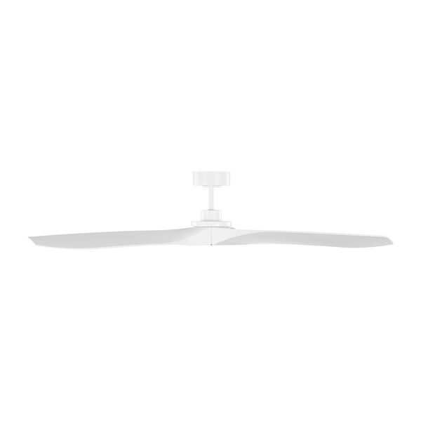 Collins Coastal Matte White 60-Inch Smart Indoor/Outdoor  Ceiling Fan with Remote Control and Reversible Motor, image 1