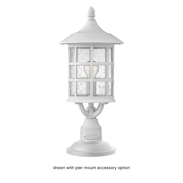 Freeport Textured White One-Light Outdoor Post Mount, image 3