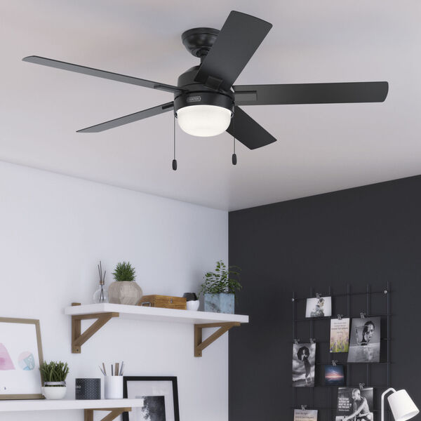 Zeal Matte Black 52-Inch LED Ceiling Fan, image 3