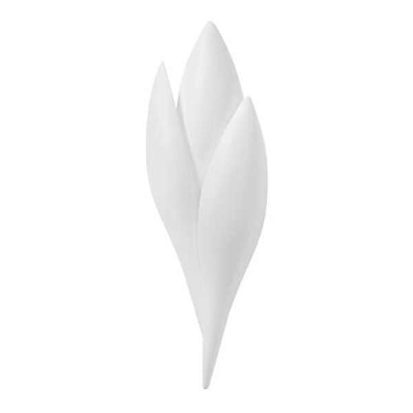 Rose Gesso White One-Light Wall Sconce, image 1