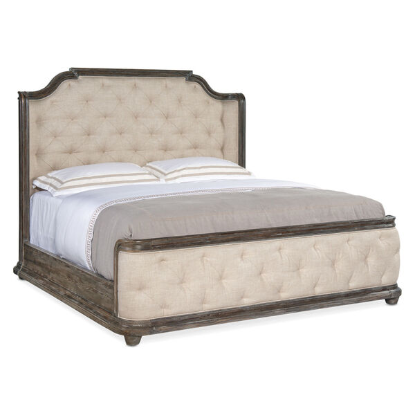 Traditions Upholstered Panel Bed, image 1