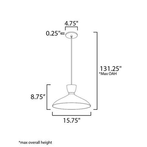 Carillon 16-Inch One-Light Pendant, image 5