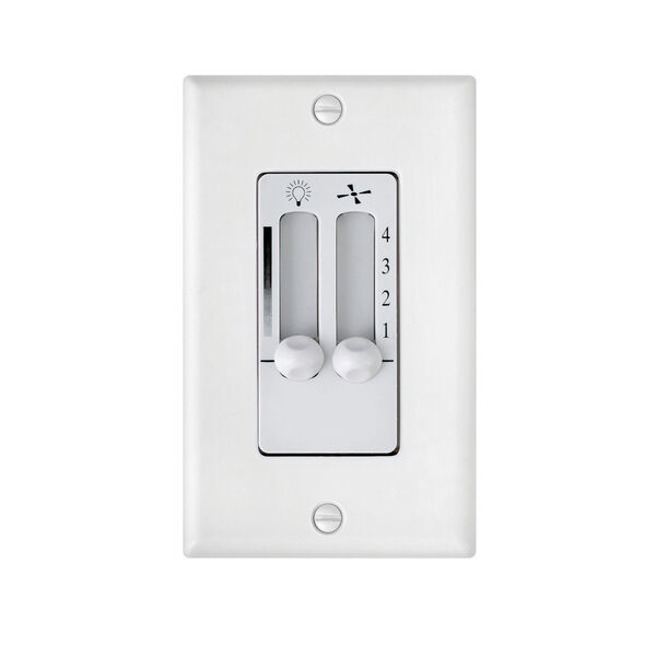 White Four-Speed Dual Slide Wall Control, image 2