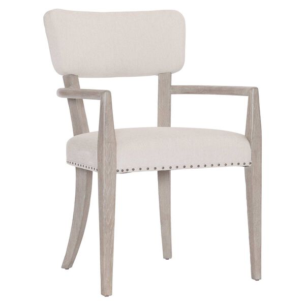 Albion Pewter and Gray Arm Chair, image 1