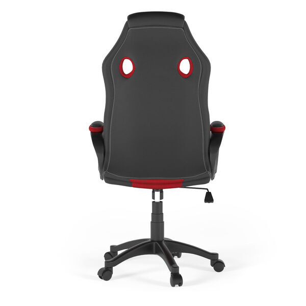 Stanton Red High Back Gaming Task Chair with Vegan Leather, image 5