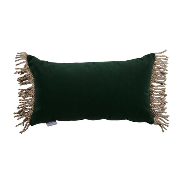 Mallard Dark Velvet and Almod 14 x 24 Inch Pillow with Bullion, image 2