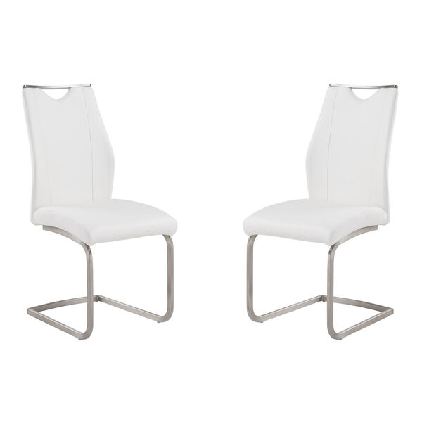 Bravo White with Black Wood Dining Chair, Set of Two, image 1