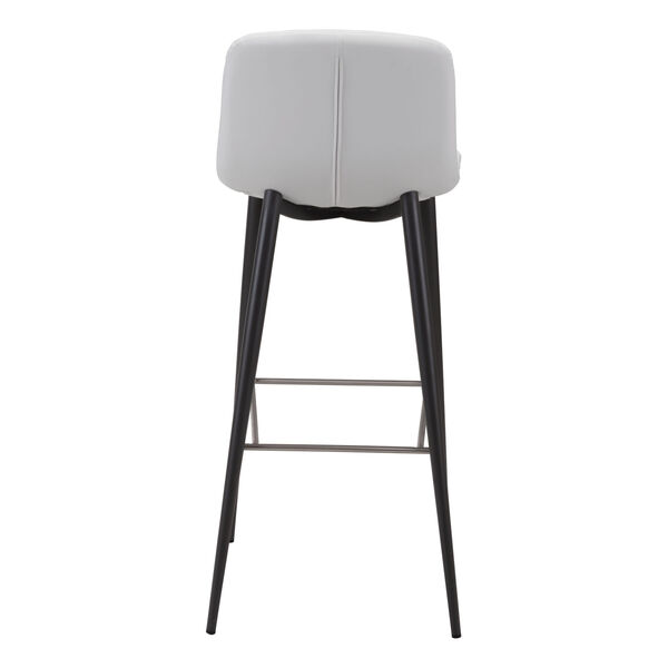 Tangiers White and Black Bar Stool, Set of Two, image 5