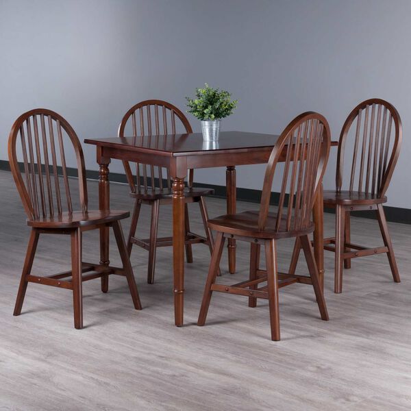 Mornay Walnut Dining Table with Windsor Chairs, image 2