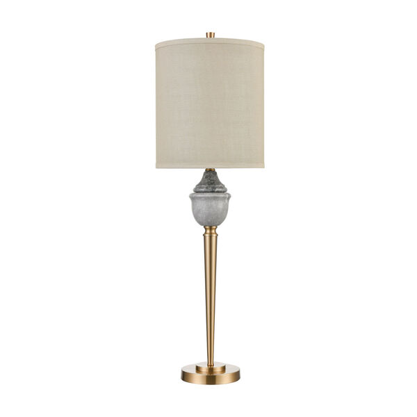 Henley Grey Marble with Cafe Bronze One-Light Table Lamp, image 2