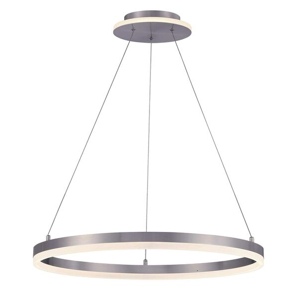 Recovery Brushed Nickel 24-Inch LED Pendant, image 1