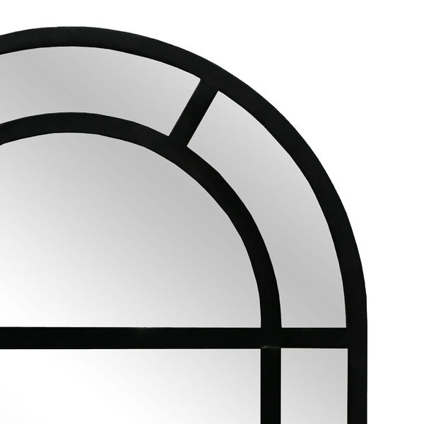 Arched Pier Black Curved Top Wall Mirror, image 3