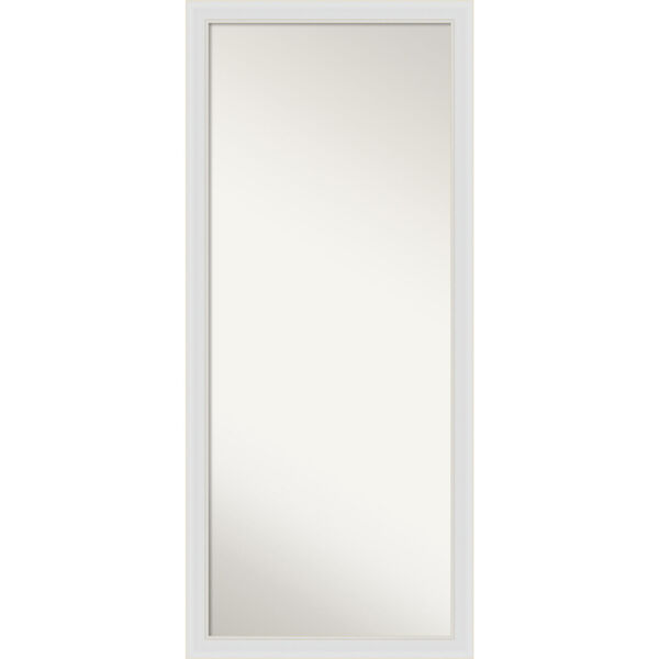 Flair White 28W X 64H-Inch Full Length Floor Leaner Mirror, image 1