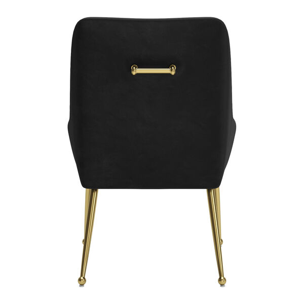 Madelaine Black and Gold Dining Chair, image 5