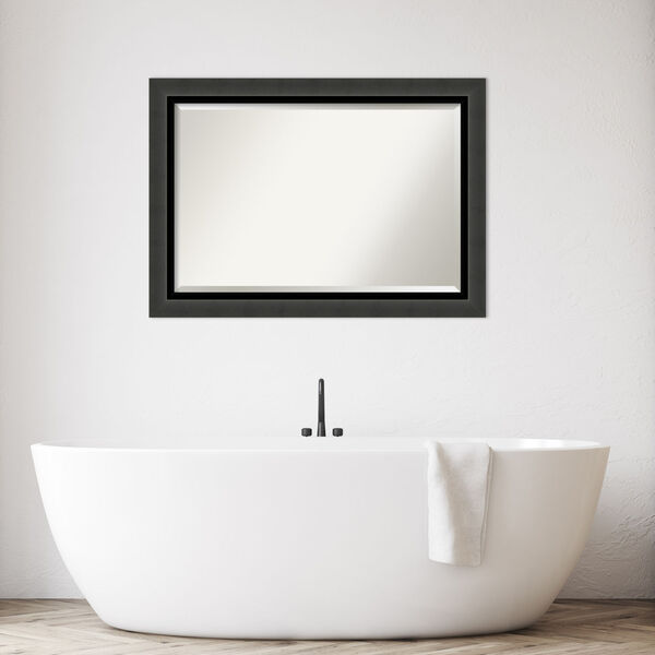 Tuxedo Black 42W X 30H-Inch Bathroom Vanity Wall Mirror, image 3