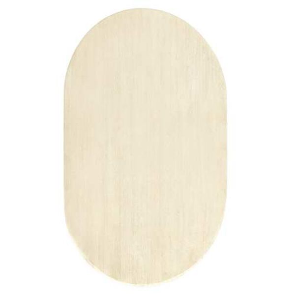 Kenna Ivory Sun-Bleached 47-Inch Pine Oval Dining Table, image 4