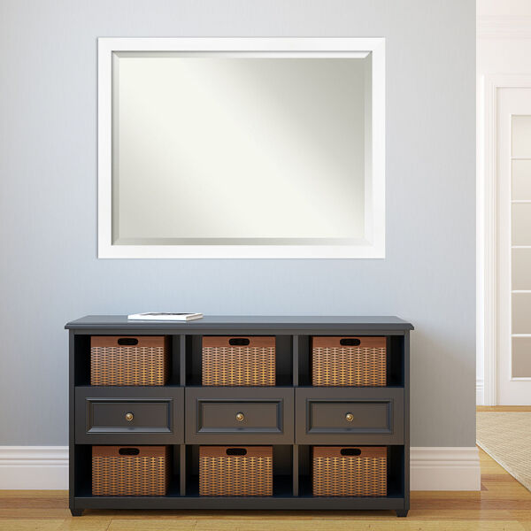 Cabinet White Wall Mirror, image 1