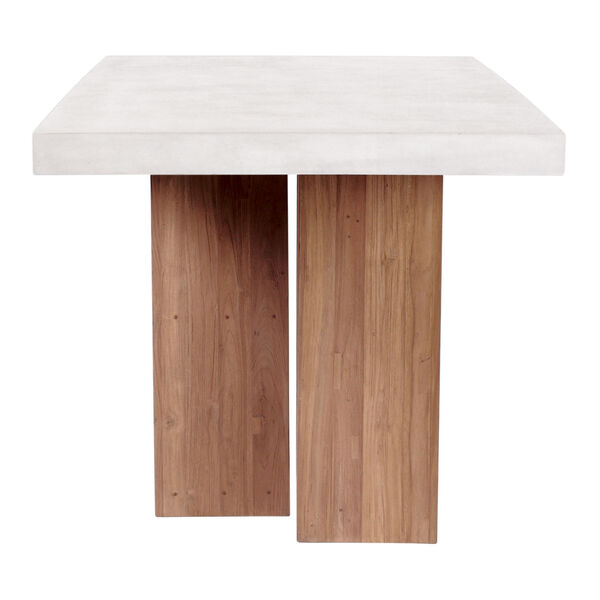 Perpetual Lucca Concrete Dining Table in Ivory White, image 3