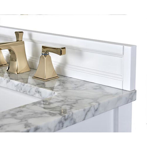 Adeline White 60-Inch Vanity Console with Farmhouse Sinks, image 2