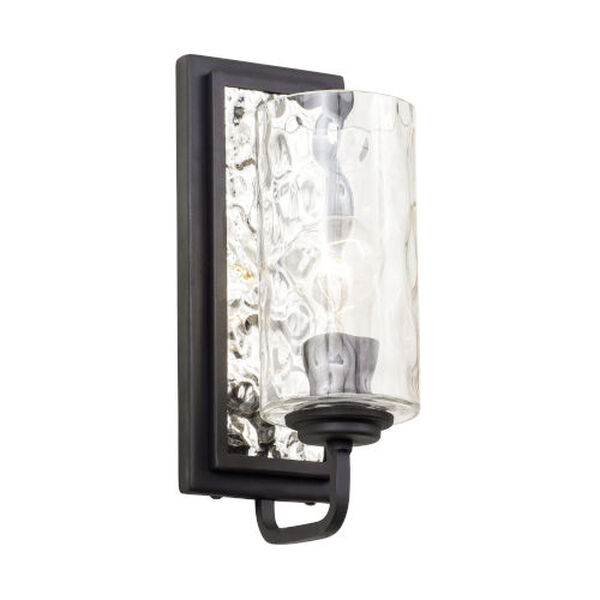 Hammer Time Carbon and Polished Stainless One-Light Wall Sconce, image 3