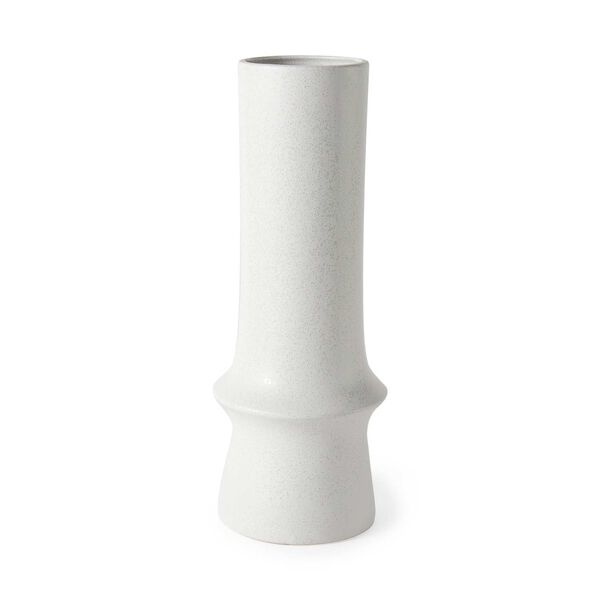 Laforge White Ceramic Vase, image 1
