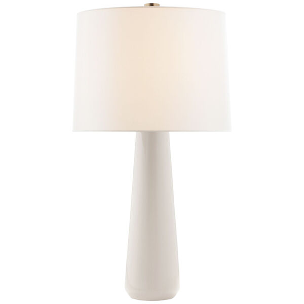 Athens Large Table Lamp in Ivory with Linen Shade by Barbara Barry, image 1