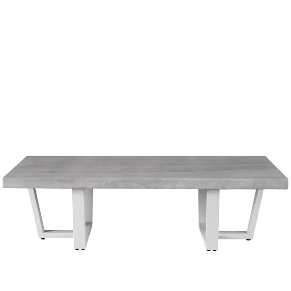 South Beach Chalk White Aluminum  Cocktail Table, image 1