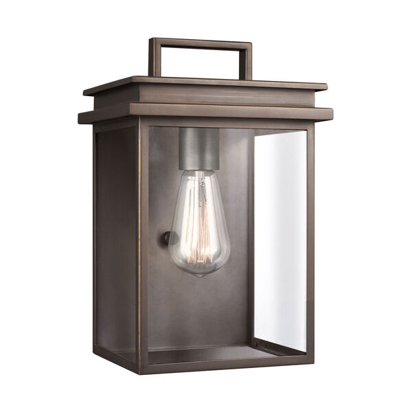 Glenview Antique Bronze 8-Inch One-Light Outdoor Wall Lantern, image 1