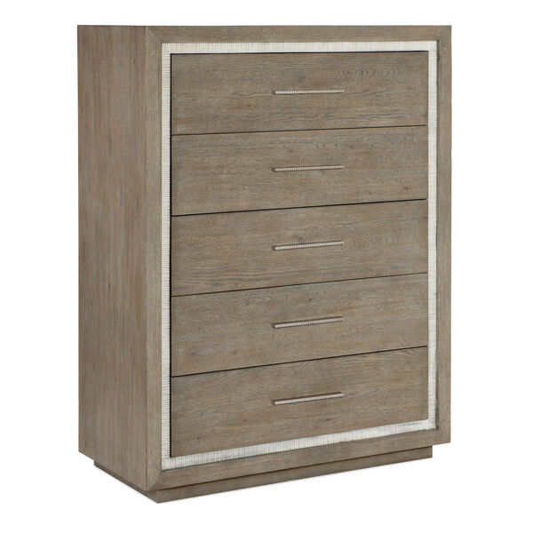 Serenity Gray Wash Five Drawer Chest, image 1
