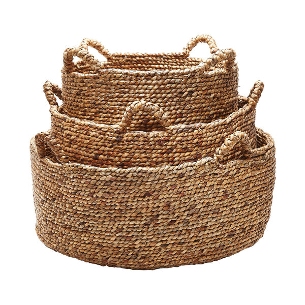 Natural Brown Baskets - Set of Three, image 1