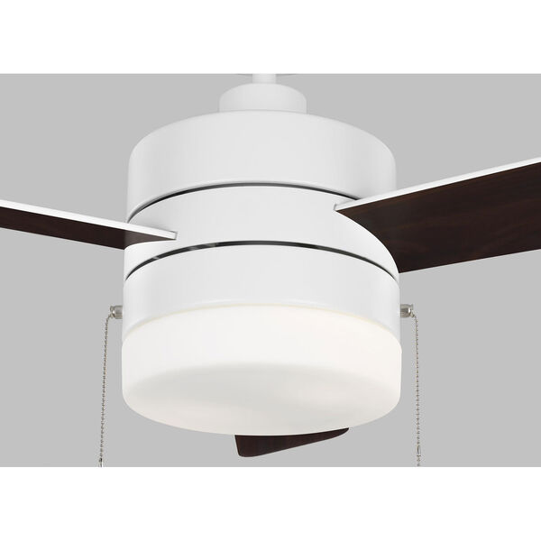 Syrus Matte White 52-Inch Two-Light Ceiling Fan, image 3