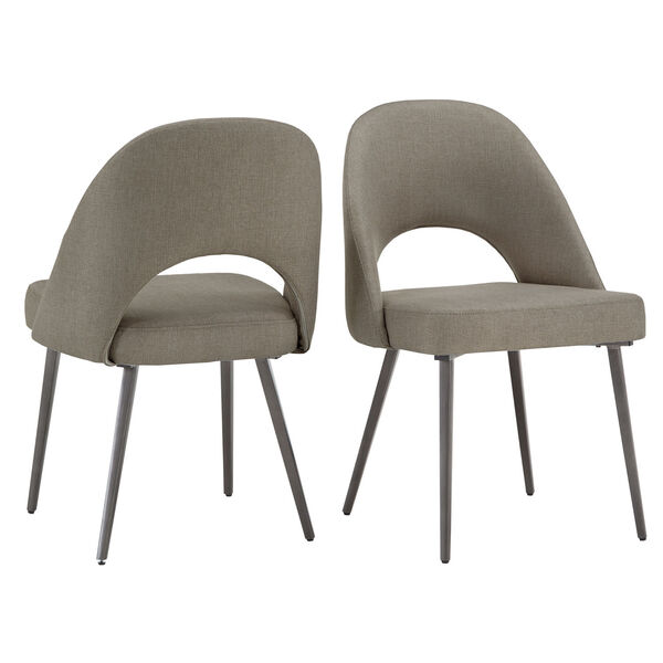 Xavier Gray and Black Dining Chair, Set of Two, image 6