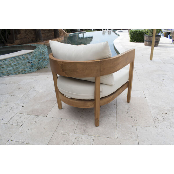 Bali Brown Teak Lounge Chair, image 3