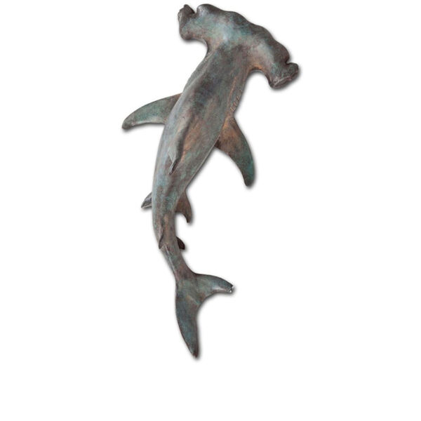 Acus Blue 11-Inch Hammerhead Shark Wall Décor Figurine, image 1