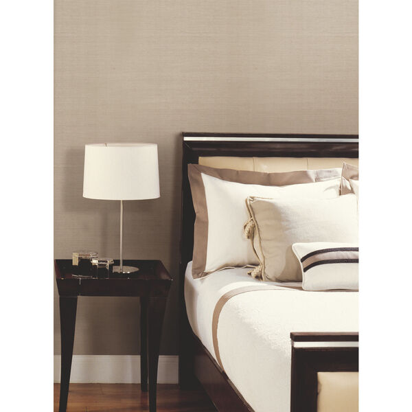 Gray and Taupe 36 In. x 24 Ft. Sisal Wallpaper, image 3