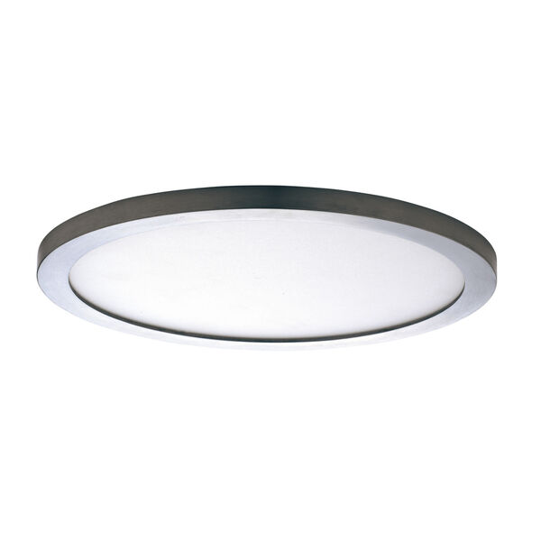 Chip Satin Nickel Led 7-Inch One-Light Flush Mount with Polycarbonate Shade, image 1